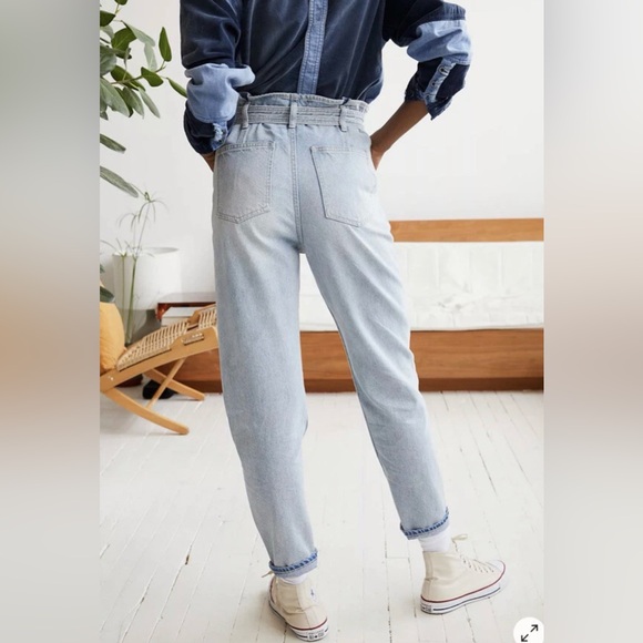 Free People Sadie Belted Paper Bag Jeans - Picture 2 of 3